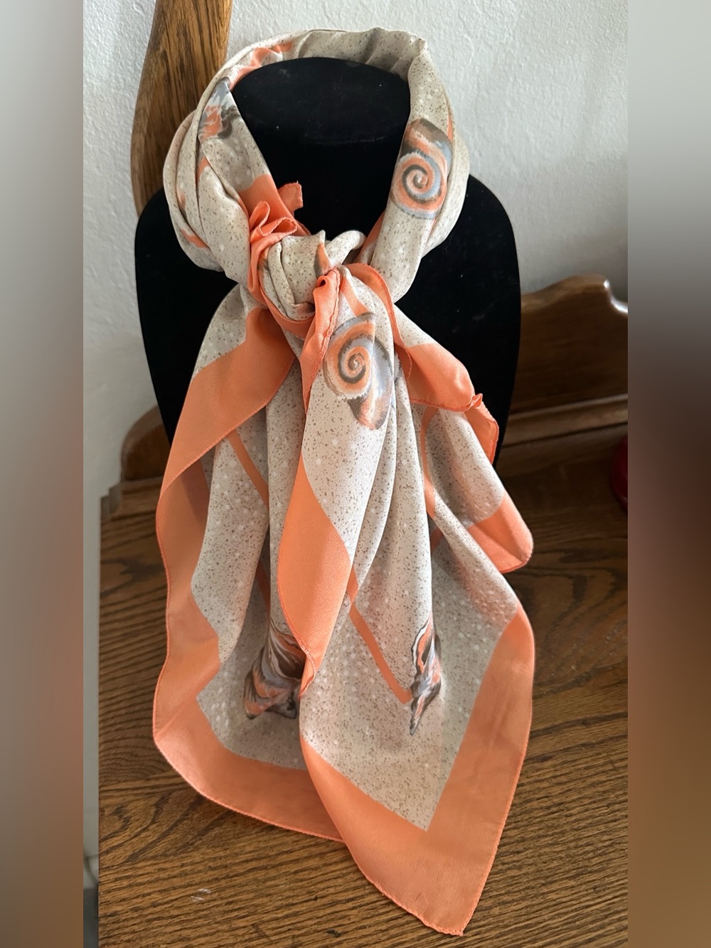 Avon 1980s Seashell Scarf